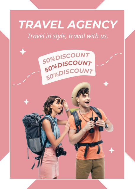 Hiking Packages Discount Flayer Πρότυπο σχεδίασης
