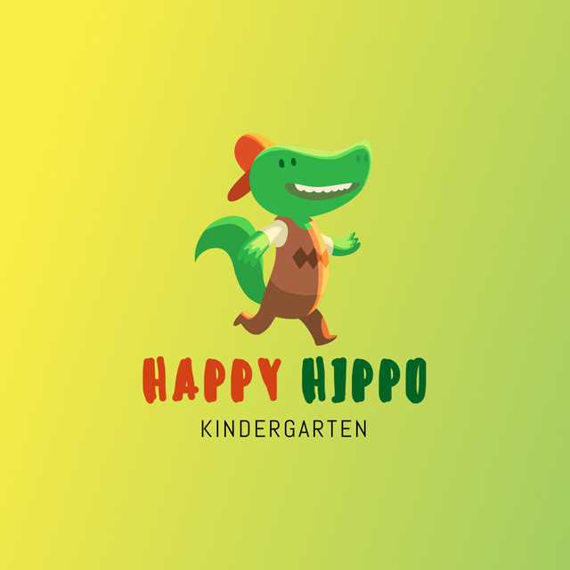 Platilla de diseño Cute Kindergarten Ad Logo