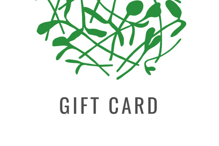 Dried Herbs Offer with Green leaves Gift Certificate Design Template