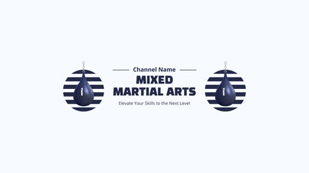 Блог про змішані бойові мистецтва Youtube – шаблон для дизайну