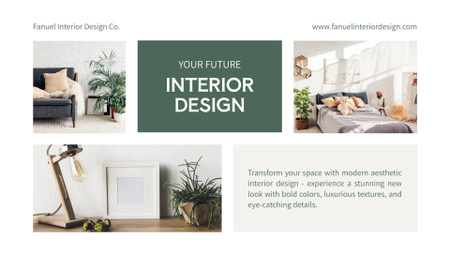 Ontwerpsjabloon van Presentation Wide van Future Interior Design Trends