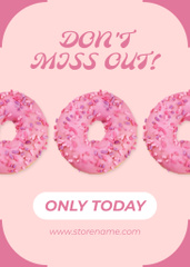 Donuts Sale Ad on Pink