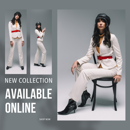 Female Fashion Clothing Ad Instagram ADデザインテンプレート