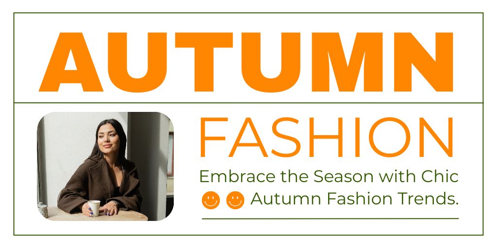 Autumn Sale Trend Collection Twitter Šablona návrhu