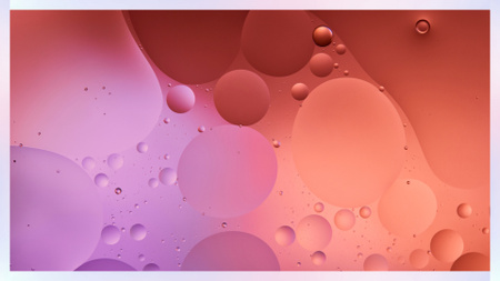 Designvorlage Zoom Background template with bubbly liquid für Zoom Background