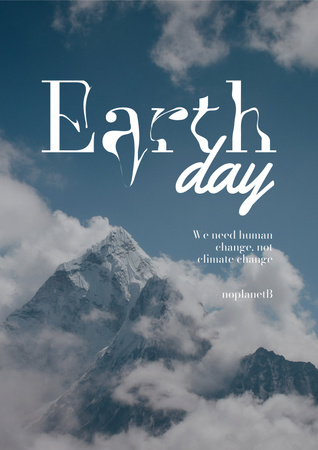 World Earth Day Announcement Poster Šablona návrhu