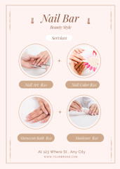 Beauty Salon Ad with Offer of Manicure