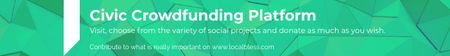 Ontwerpsjabloon van Leaderboard van Civic Crowdfunding Platform