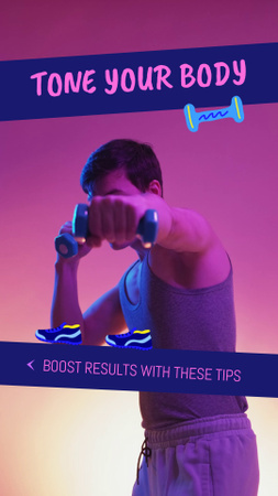 Essential Tips About Strengthening Body With Fitness TikTok Video Design Template