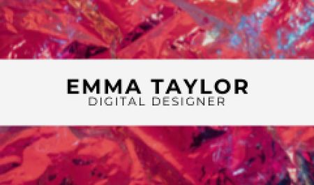 Digital Designer Services Offer Business card Design Template