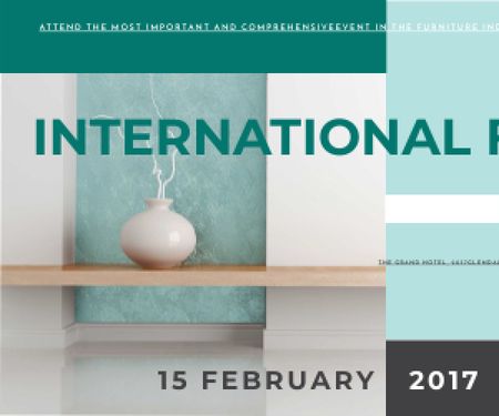 International furniture show Medium Rectangle – шаблон для дизайну
