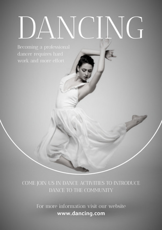 Passionate Professional Dancer Flyer A4 – шаблон для дизайну