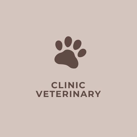 Veterinary Clinic Services Offer Logo tervezősablon