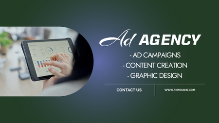 Plantilla de diseño de Agencia de publicidad altamente calificada con servicios de creación de contenido Full HD video 
