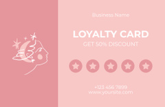 Beauty Salon Loyalty Program Pink
