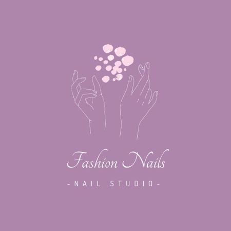 Manicure Services Offer Logoデザインテンプレート