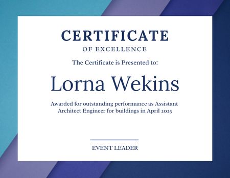 Certificate 11x8.5 in Certificate – шаблон для дизайна