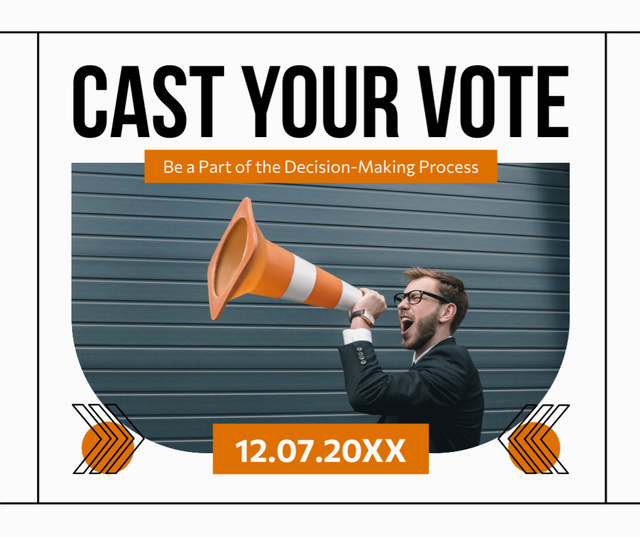 Modèle de visuel Cast Your Vote - Facebook
