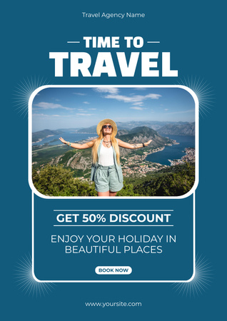 Platilla de diseño Active Recreation and Travel Discount Poster