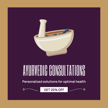 Platilla de diseño Personalized Ayurvedic Consultations At Reduced Price Animated Post