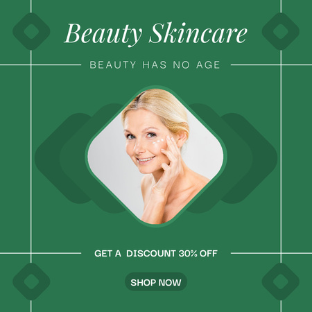 Ontwerpsjabloon van Instagram van Beauty Skincare Products Sale Offer