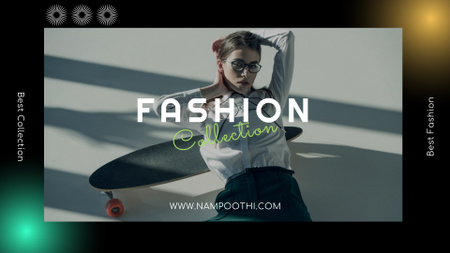 Get Fashionable Clothes In Time  FB event cover Design Template
