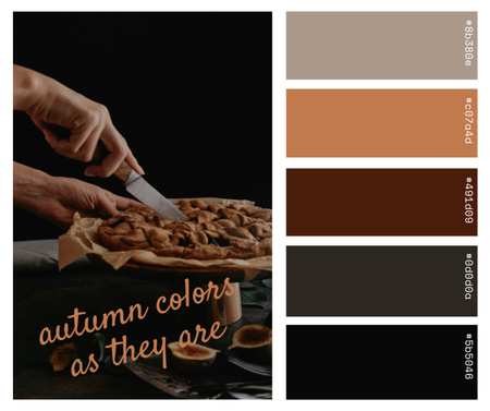 Platilla de diseño Autumn Inspiration with Yummy Pie Facebook