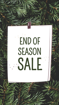 End of Season Sale Instagram Story – шаблон для дизайну