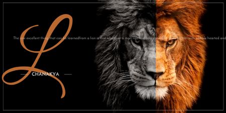 lion's head on black background Image – шаблон для дизайну