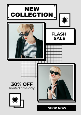 Women's Fashion Sale with Discount Poster A3 – шаблон для дизайну