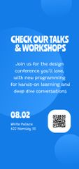 Web Design Conference Announcement with 3D Icons