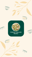 Ad of High Protein Menu with Cooked Fish