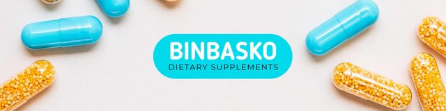 Dietary Supplements Ad LinkedIn Coverデザインテンプレート