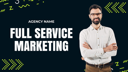 Platilla de diseño Full Service Marketing Agency Promotion Youtube Thumbnail