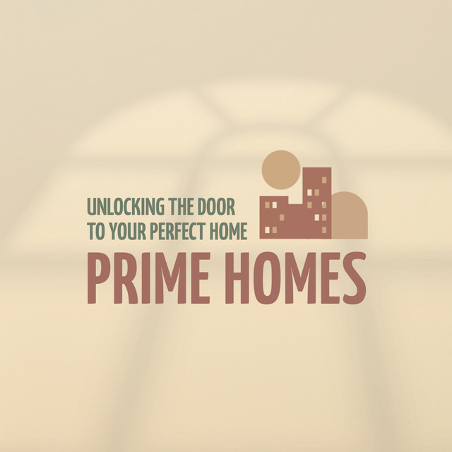 Convenient Homes From Real Estate Agency Animated Logo Πρότυπο σχεδίασης