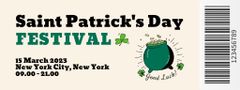 St. Patrick's Day Party Invitation with Pot of Gold