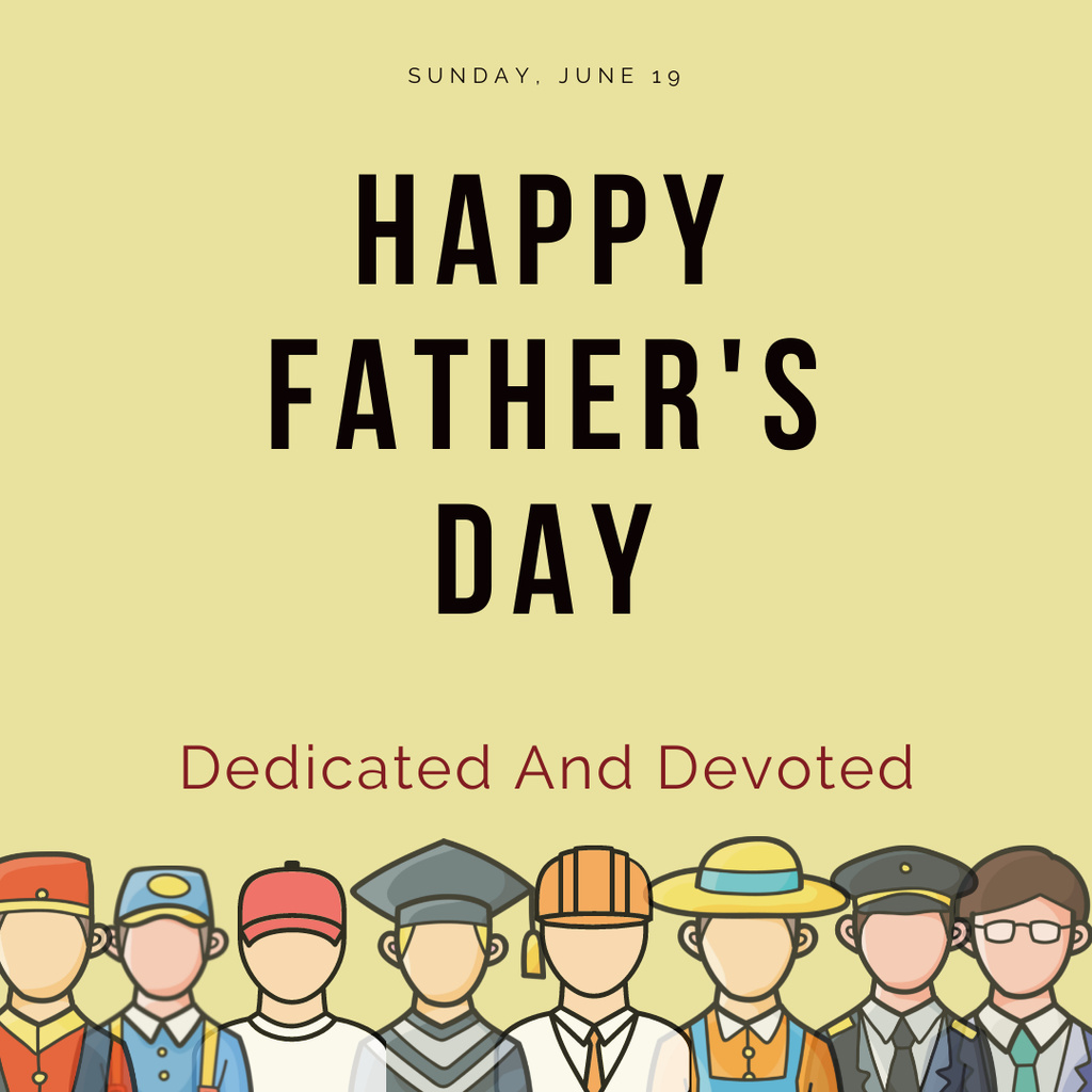 Wishing You Love and Appreciation on Father's Day Instagram Πρότυπο σχεδίασης