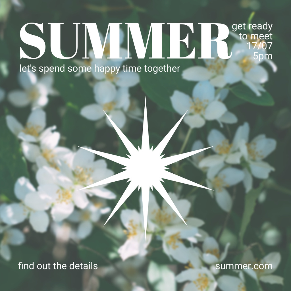 Happy Summer Time Instagram – шаблон для дизайна
