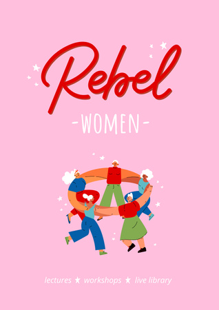 Women's Community Ad Poster Tasarım Şablonu