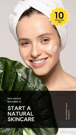 Start a Natural Skincare Instagram Story Modelo de Design
