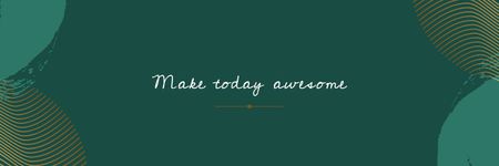 Make Today Awesome Twitter – шаблон для дизайну
