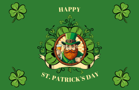 St. Patrick's Day Cards Thank You Card 5.5x8.5in Design Template
