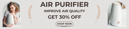 Air Purifier Discount Grey Ebay Store Billboard – шаблон для дизайну