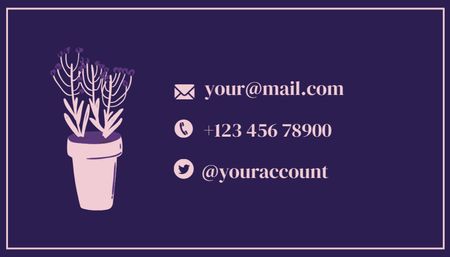 Home Renovation Offer on Purple Business Card US Design Template