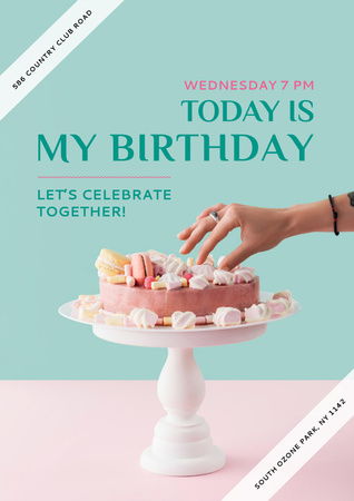 Birthday party in South Ozone park Poster A3 Design Template