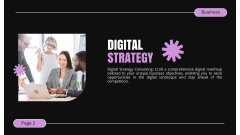 Competent Digital Marketing Strategy For Business In Black