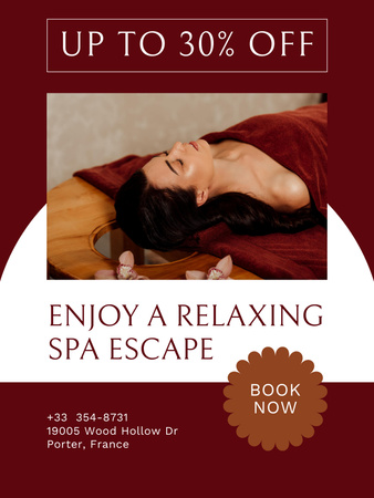 Ontwerpsjabloon van Poster US van spa salon services aanbod