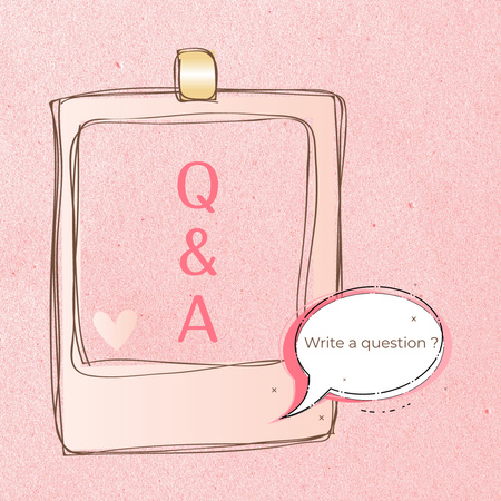 Kérdések és válaszok Meghívó Instagram tervezősablon