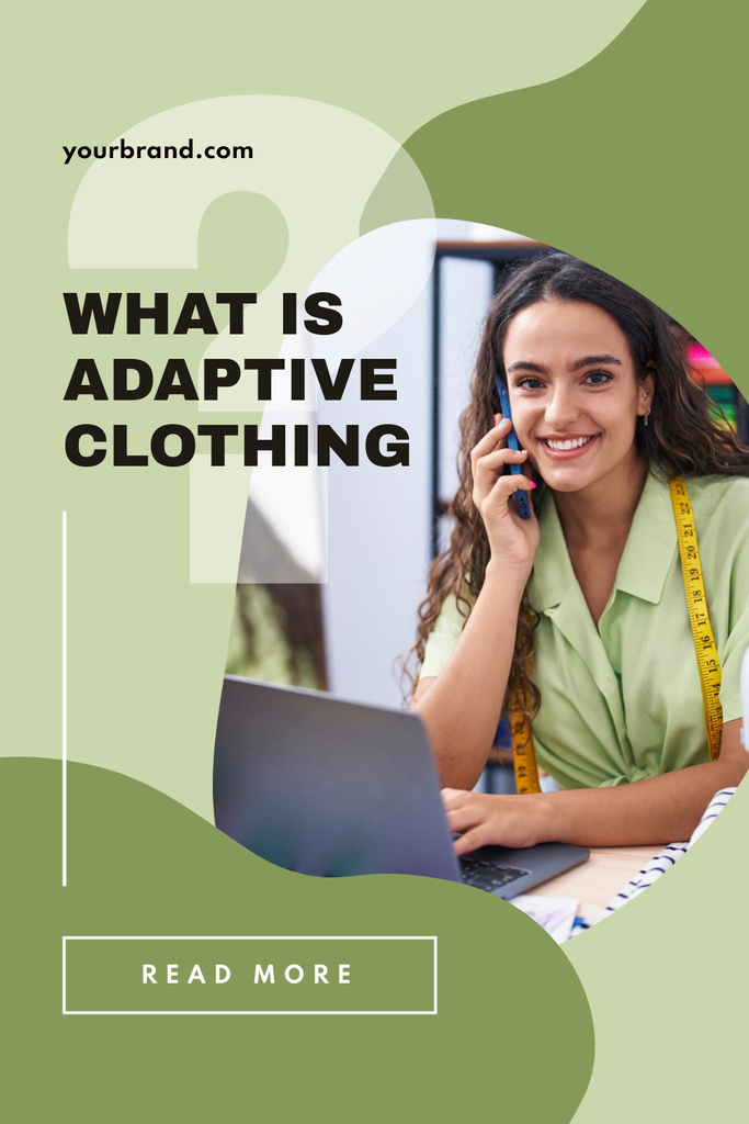 Ontwerpsjabloon van Pinterest van Blog about Adaptive Clothing