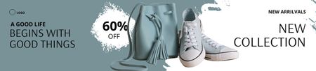 Platilla de diseño Sale Offer with Bag and Shoes Ebay Store Billboard